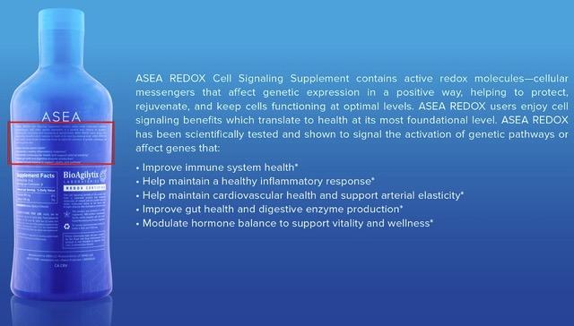 the importance of the new ASEA Redox label