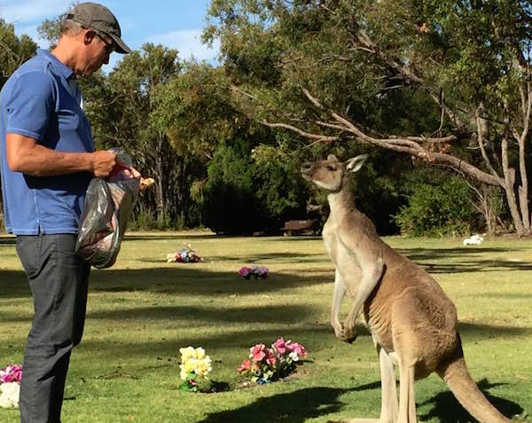 meeting the natives in Australia