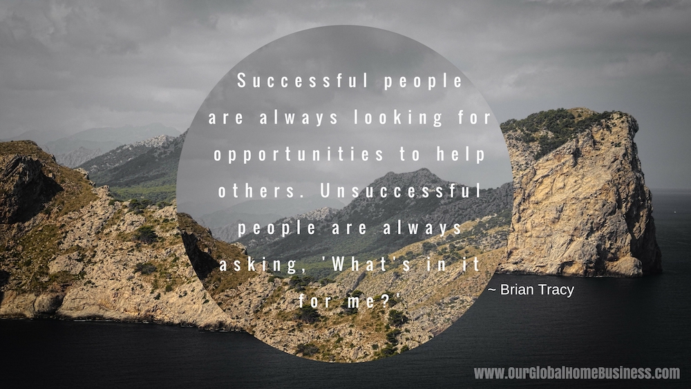 Successful People Look for Opportunities to Help