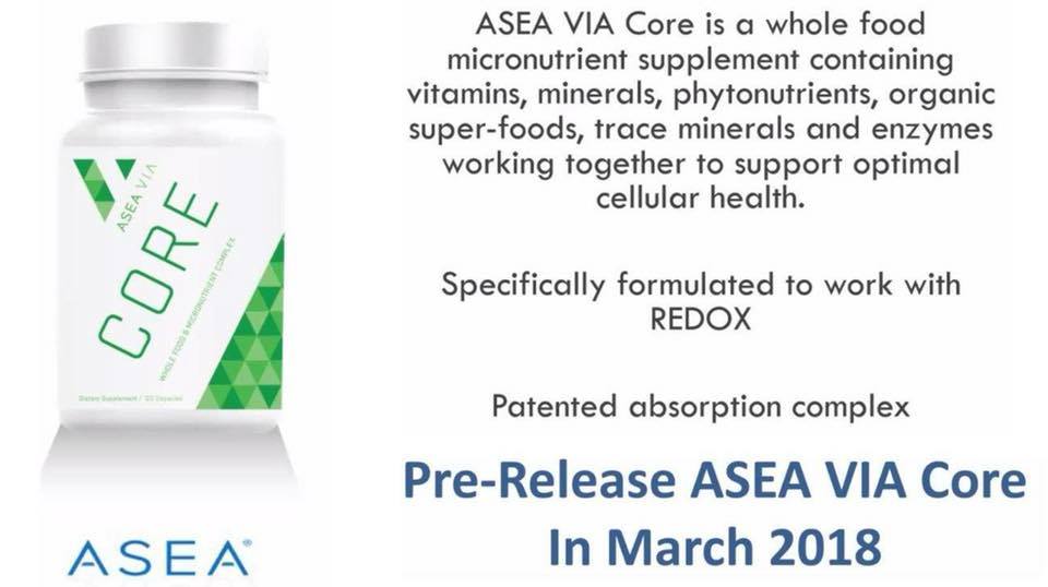 ANNOUNCEMENT: ASEA Via CORE