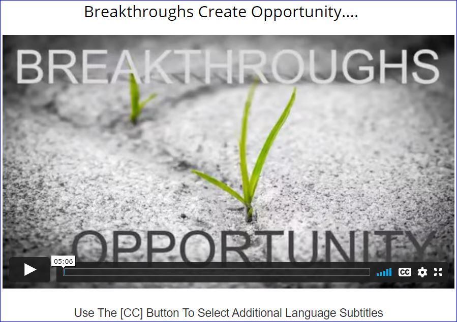 breakthrough opportunity