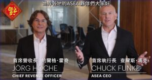 Happy Lunar New Year greeting from CEO Chuck Funke and Jorg Hoche